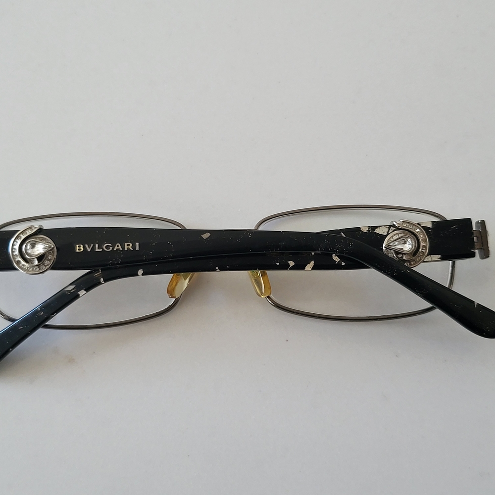 Bvlgari Black and Gold Eyeglasses